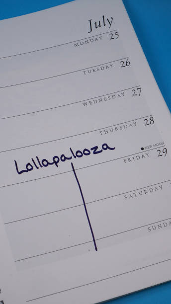 Lollapalooza Marked on Calendar