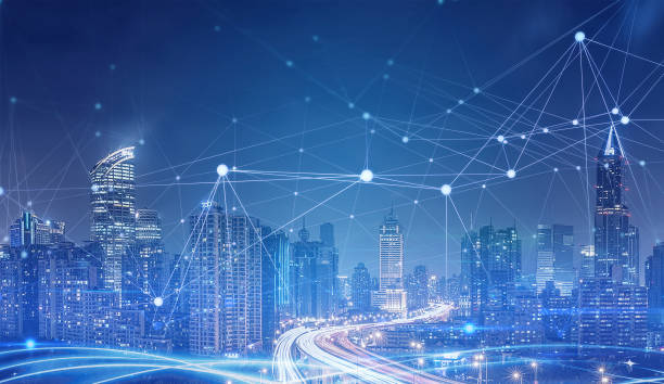 istock Smart city and communication network concept. 5G 1392866667