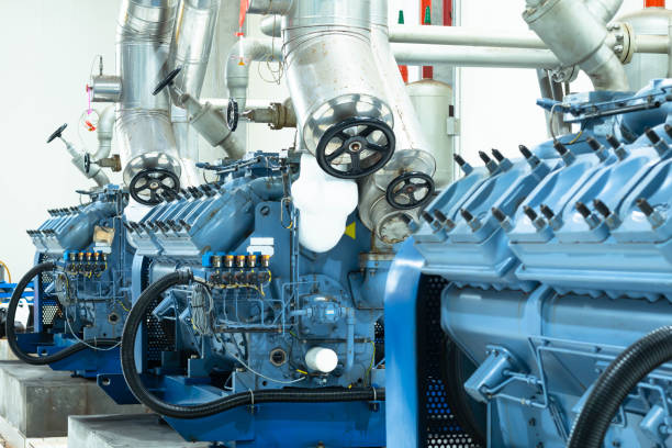 istock Industrial compressor refrigeration station at manufacturing factory 1392866698