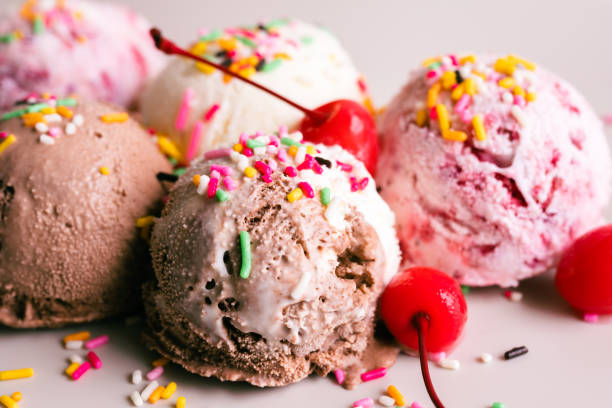istock Colorful chocolate topping ice cream 1392866729