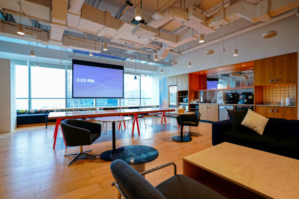 istock Interior of modern office lobby 1392878877