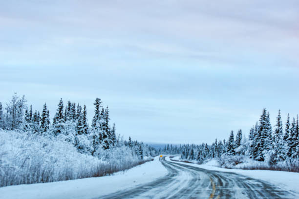 istock Alaska Highway Winter Driving 1392879560