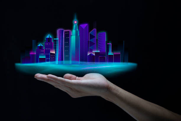 istock Virtual Reality Technology Online Metaverse, Digital Living modern living, virtual world 1392879855