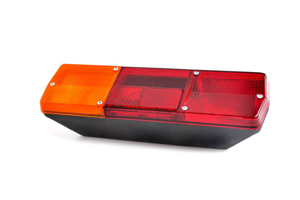 istock back light, car tail light, multi-section truck tail light, auto part, car detail white background 1392881620