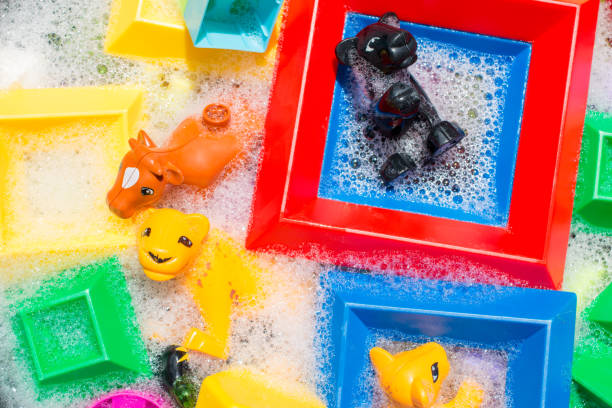 istock Clean baby toys 1392882405