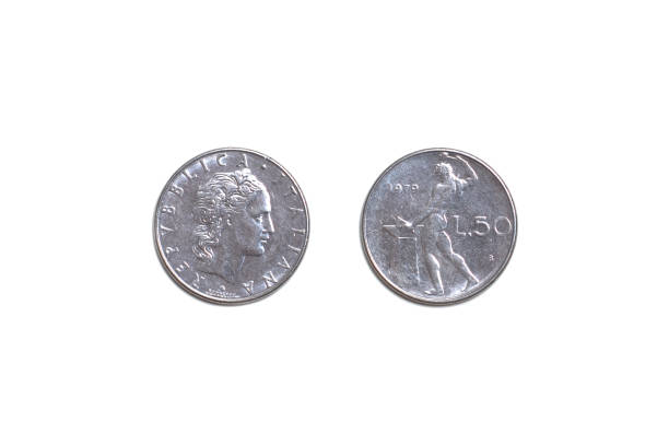 istock 50 Lire 1979, vintage corner, Italy 1392883546