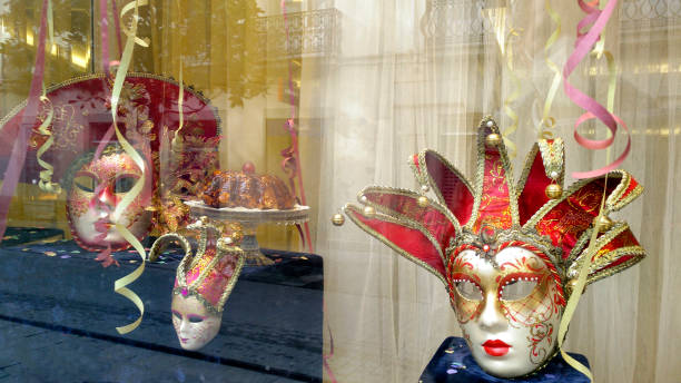 istock Carnival celebrations, store window. Galicia, Spain. 1392884440