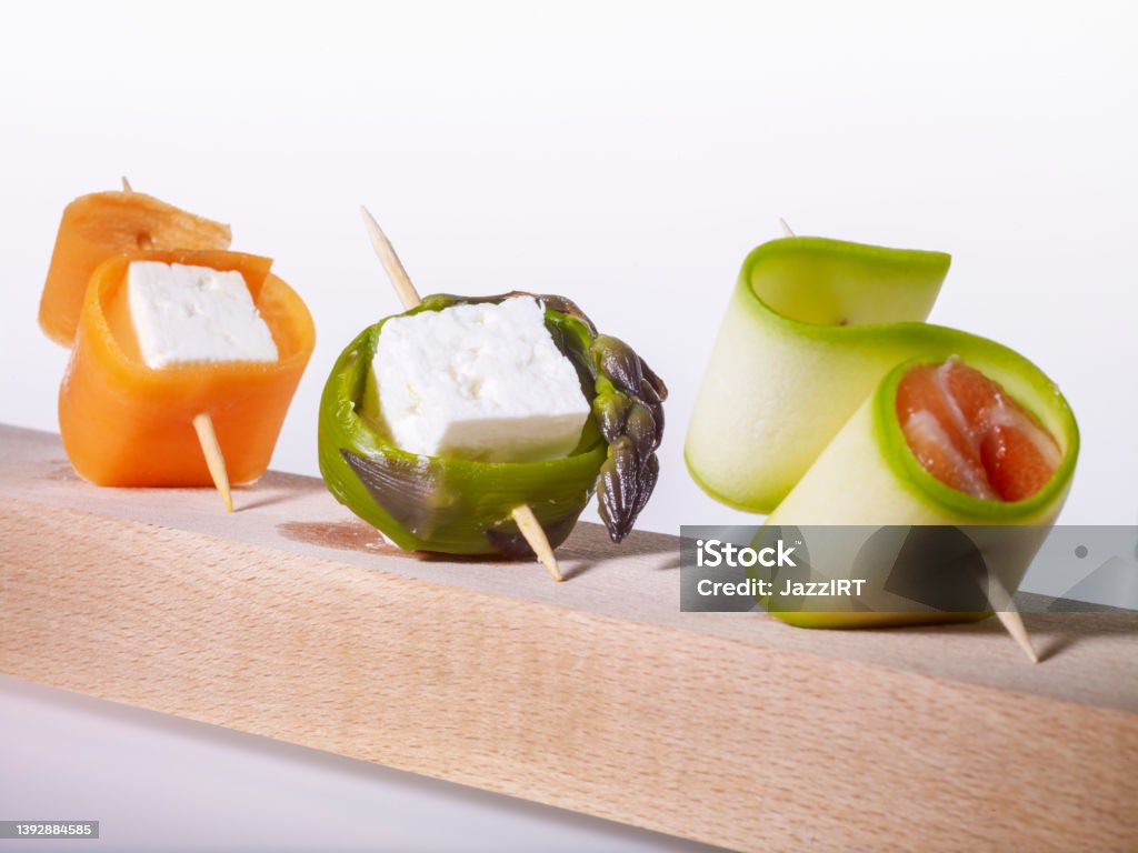 Vegetables snack Toothpick Stock Photo
