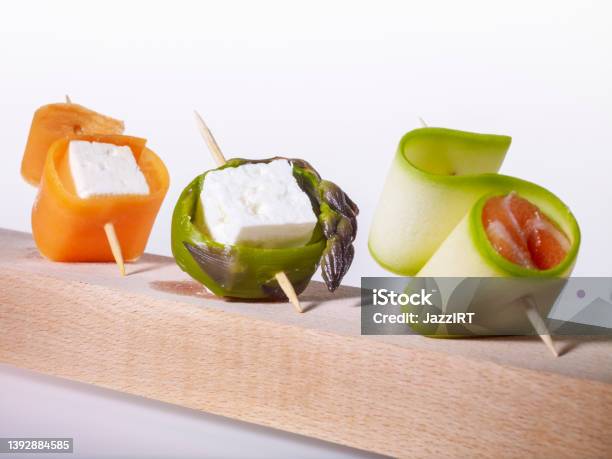 Vegetables Snack Stock Photo - Download Image Now - Toothpick, Cocktail Stick, Cheese