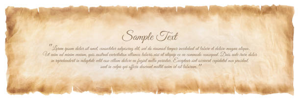 old parchment paper sheet vintage aged or texture isolated on white background old parchment paper sheet vintage aged or texture isolated on white background. sheet metal rolling stock illustrations