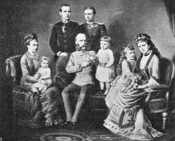 istock Franz Joseph I of Austria with his family on a sofa 1392893612