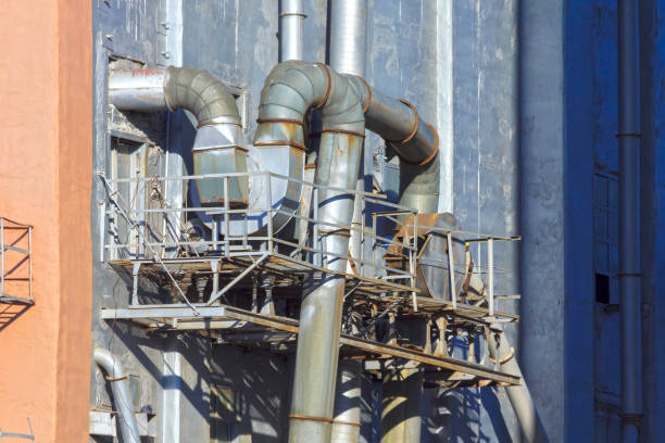 Industrial building ventilation pipes