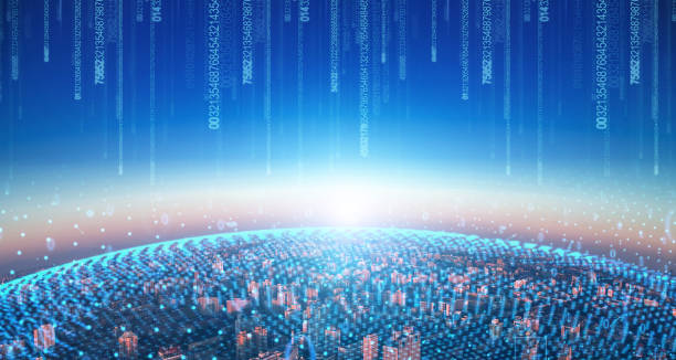 istock Modern cityscape and communication network concept. Telecommunication. IoT (Internet of Things). ICT (Information communication Technology). 5G. Smart city. Digital transformation 1392895297