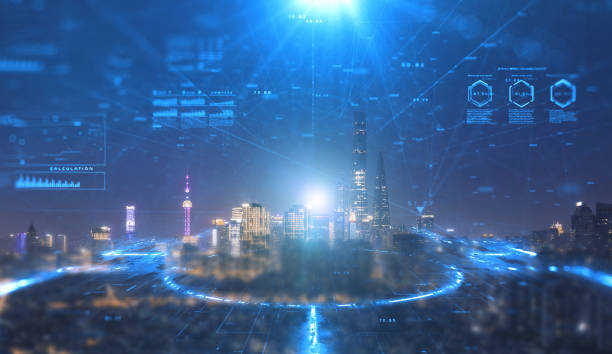 istock Futuristic city concept 1392897518