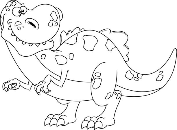 Dinosaurios Para Dibujar Vectores Libres de Derechos - iStock