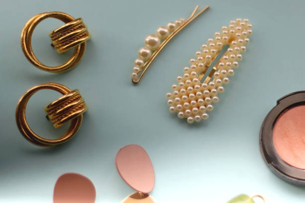 istock Beauty Products and Gold Accessories 1392898770