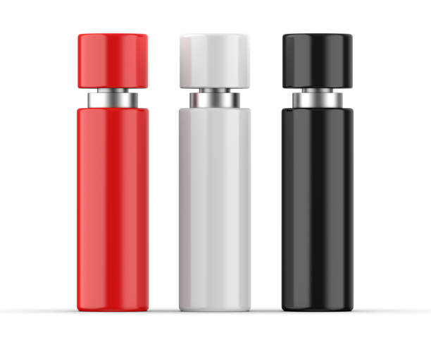 istock Spray bottle with metallic collar for branding and mockup, ready for product presentation, 3d render illustration 1392905947