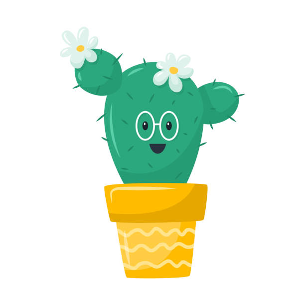 Cactus Face Ilustrações, Vetores E Clipart De Stock – (4,841 Stock