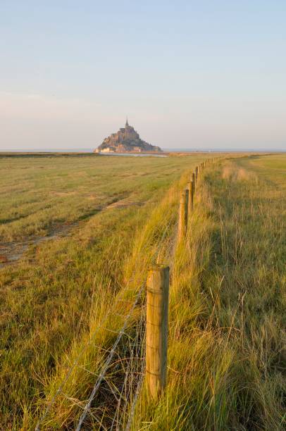 istock Mont Saint Michel, the Couesnon and salt marshes 1392910145