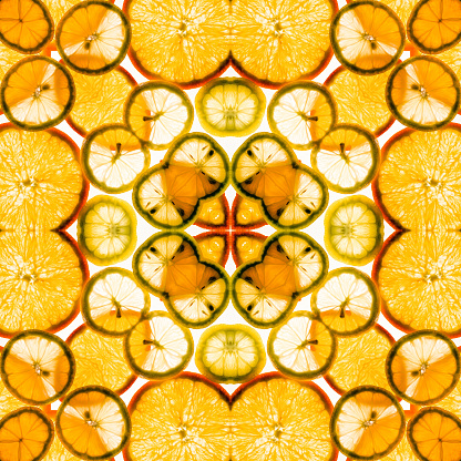 istock kaleidoscope, mandala, abstract citrus pattern, selective focus 1392911384