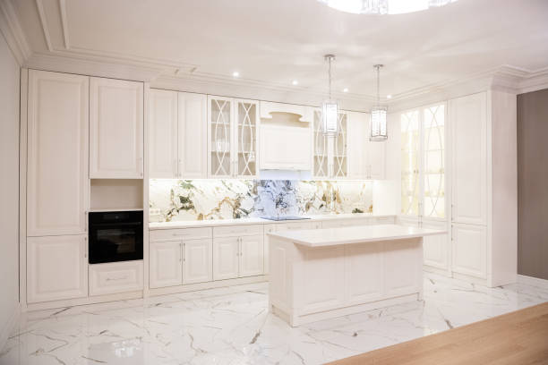 istock new clean kitchen without people of white color from a natural tree 1392920847