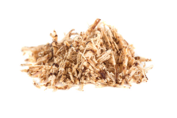 ground nutmeg isolated on white background