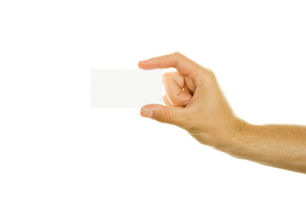 istock Business card in a man's hand 1392924193