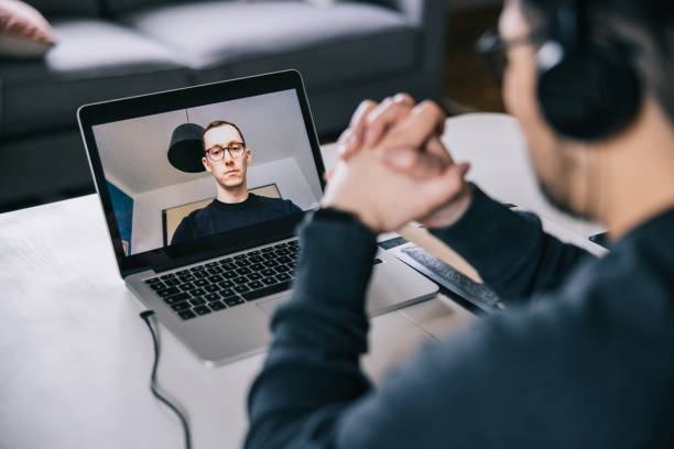 istock Therapist making a video call with patient 1392926696