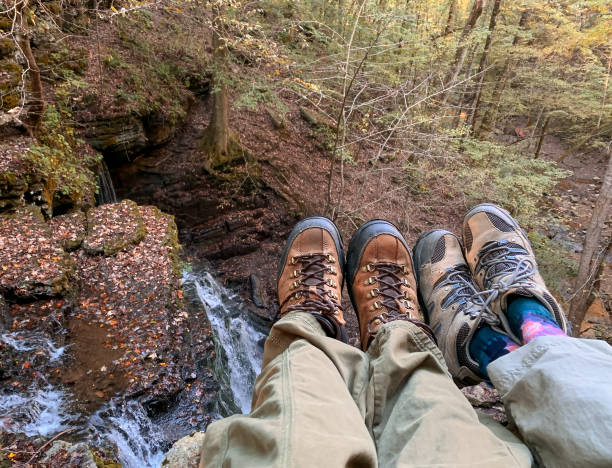 istock Mature couple taking a break from hiking. 1392936895
