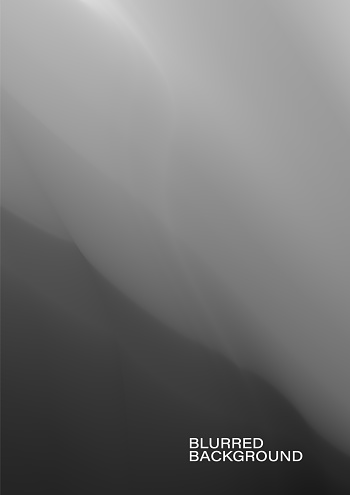 Black gradient blur abstract background vector. Light and dark grey, white, aura art shape pattern. Beautiful stone texture backdrop. Elegant monochrome color graphic, rock wallpaper illustration.