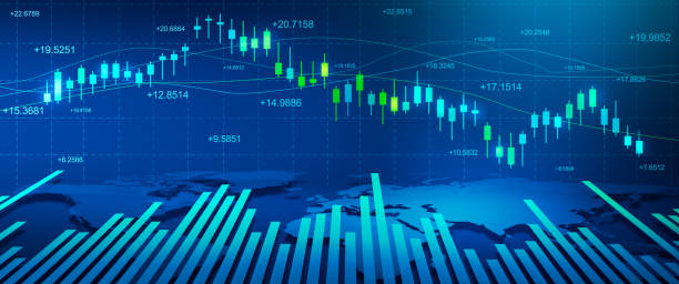 istock Financial static analysis. Online trading and Investment growth chart. 1392939057