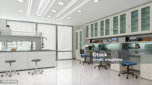Modern Medical Laboratory Stock Photo - Download Image Now - Laboratory, Backgrounds, Empty