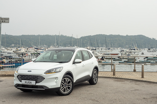 Hong Kong, China Feb 24 , 2022 : Ford Kuga 2022 Test Drive Day Feb 24 2022 in Hong Kong.