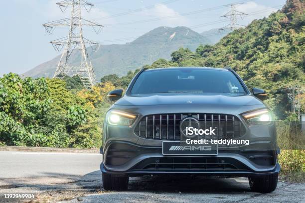 Mercedesamg Gla 45 2022 Test Drive Day Stock Photo - Download Image Now - Car, Mercedes-Benz, Color Image