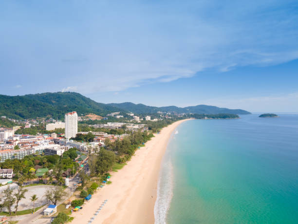 istock Patong beach aerial view 1392958674
