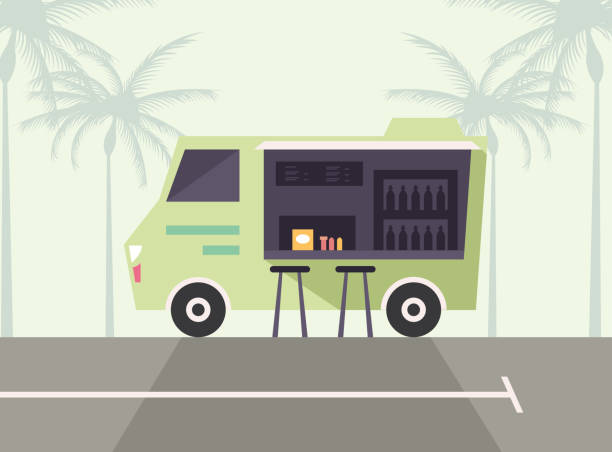istock green food truck scene 1392961734