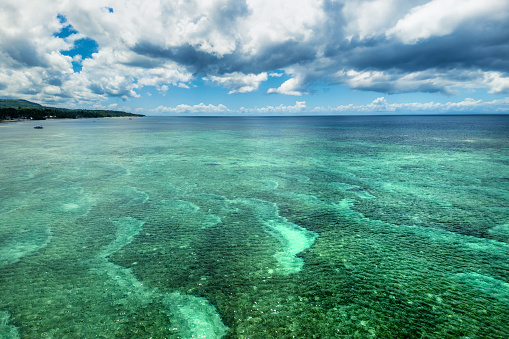 clear water and beautiful beaches on Siquijor island Philippines