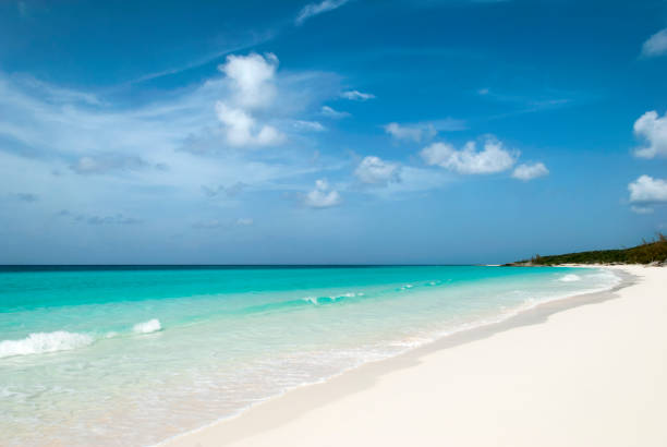 istock Half Moon Cay Turquoise Color Beach 1392973359