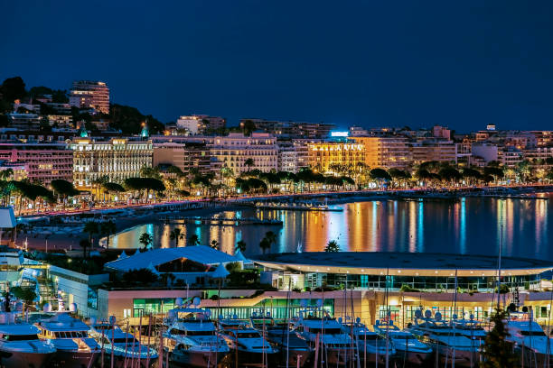 the city of cannes - built structure building exterior hotel old imagens e fotografias de stock