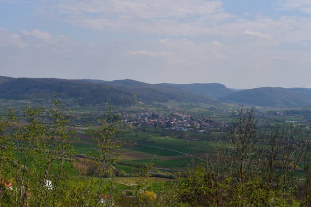 istock Beautiful landscape in Franconia at spring 1392984472