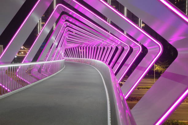 istock Corridor lighting of meta universe concept 1392984547