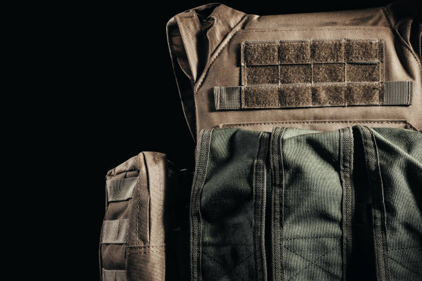 istock Tactical military armored vest close-up. 1392984569