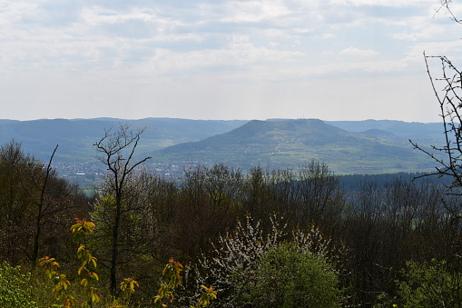 Beautiful landscape in Franconia in spring