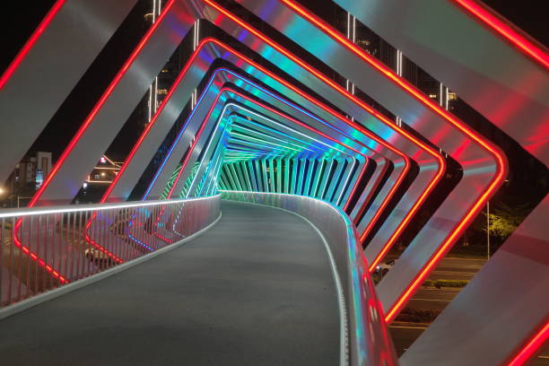 istock Corridor lighting of meta universe concept 1392984571