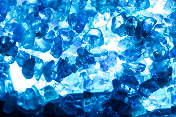 istock Textured photo of a blue lightened quartz stones. 1392986698