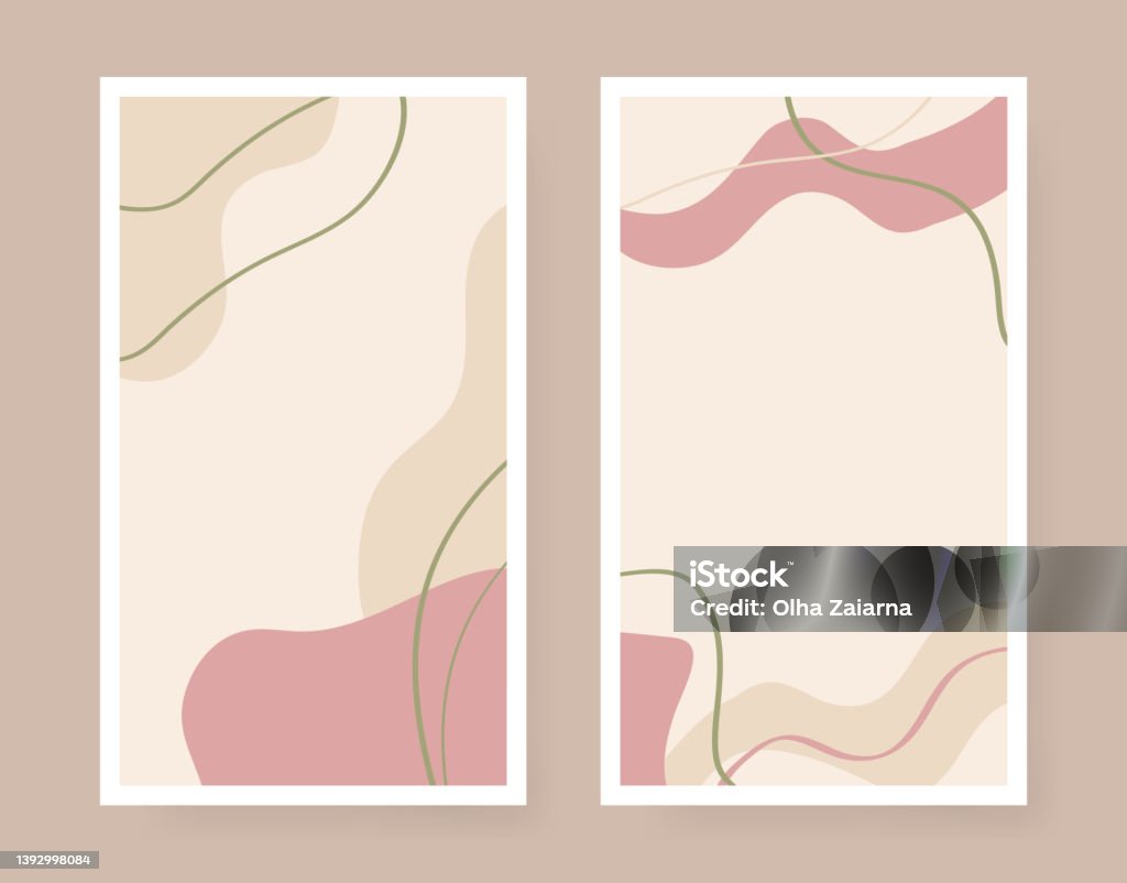 Story Background Vector Vector Abstract Background For Stories Light Modern Backdrop With Copy ...