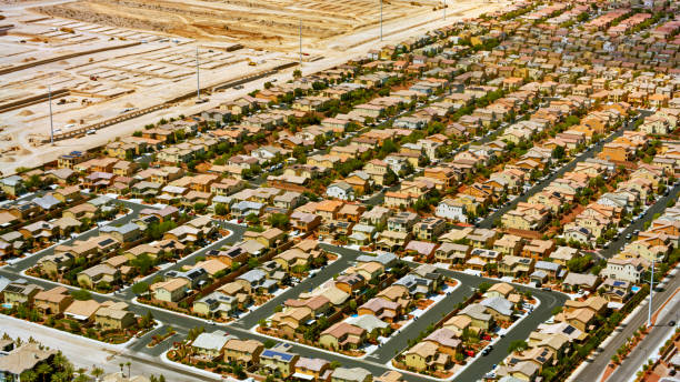 istock Houses and desert landscape 1393000601