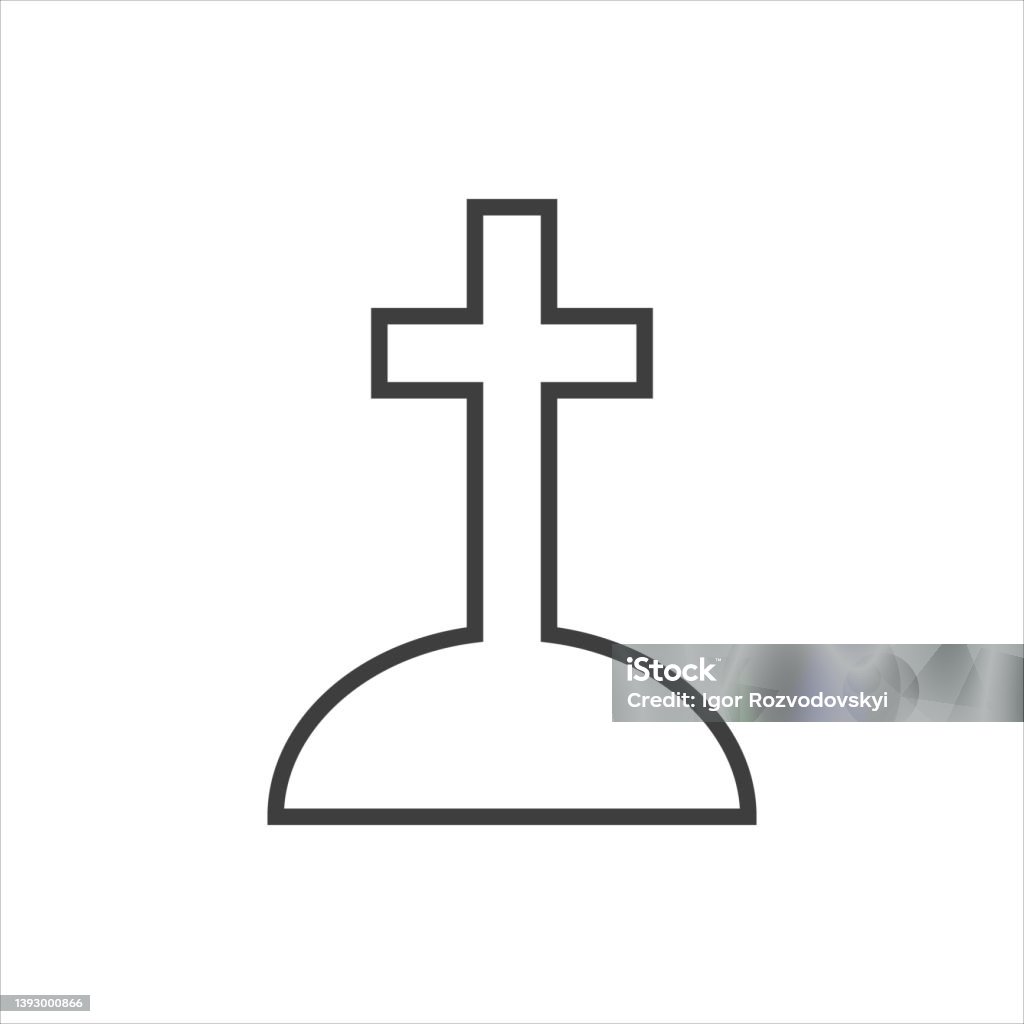 Symbole Rip Icône De La Tombe De Rip Symbole Funéraire De La Pierre Tombale ...
