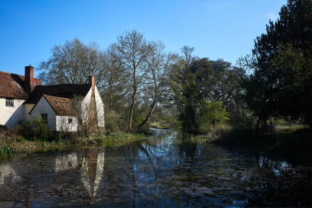 casa de willy lott, flatford - john constable fotografías e imágenes de stock