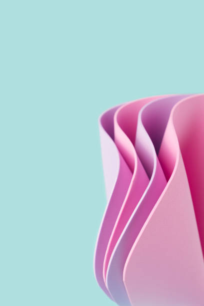 istock Summer vibe colorful abstract elements with pink and pastel blue hues. 1393012437